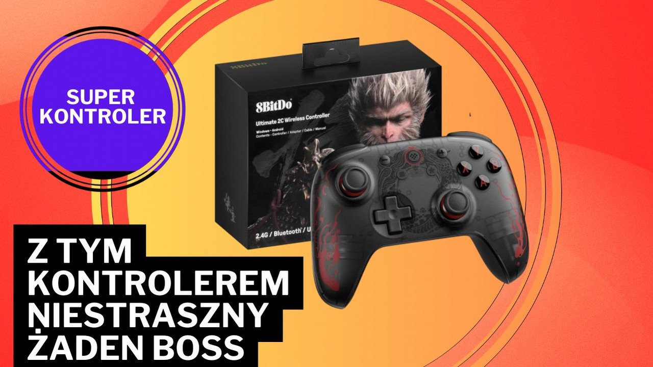 Czas reakcji tego kontrolera dorównuje zręczności Małpiego Króla. Do tego spójrzcie na tę stylistykę Black Myth: Wukong!, źródło grafiki: 8Bit.