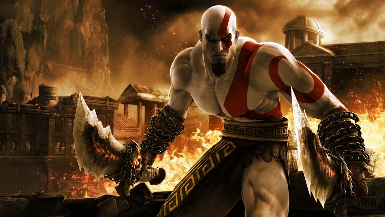 Ostrza Chaosu Kratosa z God of War mają tajemniczy symbol, na który przez 21 lat nikt nie zwrócił uwagi. Nowa poboczna gra z serii ma się pojawić w 2025 roku, źródło grafiki: Sony Interactive Entertainment..