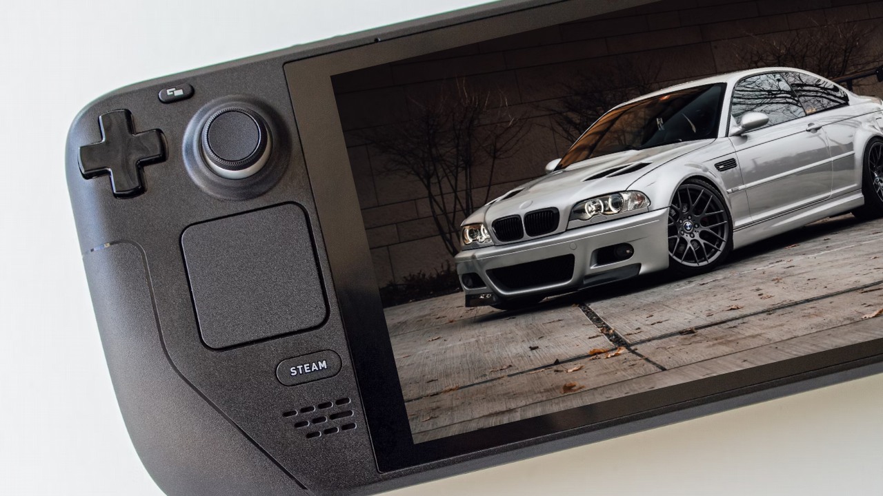 Gracz podłączył Steam Decka do samochodu - „Teraz mogę grać BMW E46 GTR siedząc w moim E46”, źródło grafiki: kolaż autorski; Edgar Almeida | Unsplash, Tim Meyer | Unsplash.