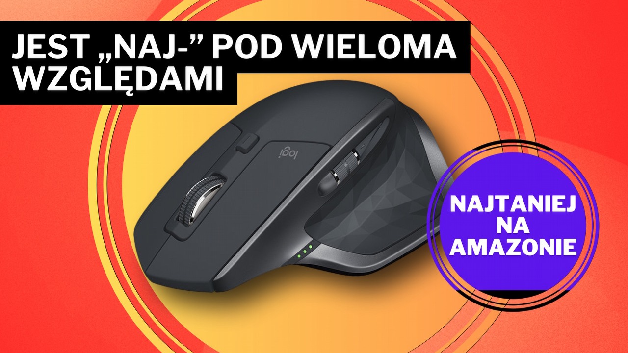 „Najlepsza wszechstronna mysz" w supercenie! Amazon rozpieszcza tą promocją na sprzęt od Logitecha, źródło grafiki: Logitech.