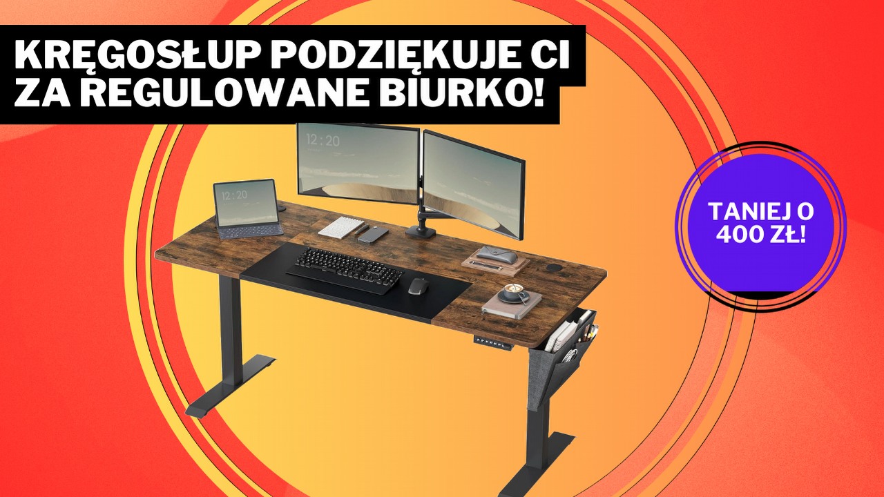 Cóż to za promocja na Amazonie! Ponad 400 zł mniej za niezawodne biurko z jedną istotną funkcją i pięknym vintage stylem, źródło grafiki: Songmics.