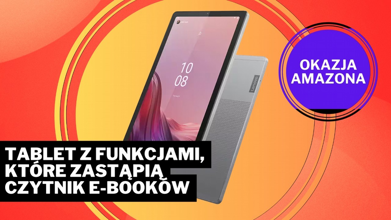 Kindle nie jest już potrzebny! Dzięki jednej aplikacji na tym tablecie można wygodnie czytać książki i oglądać filmy, źródło grafiki: Lenovo; materiały promocyjne.