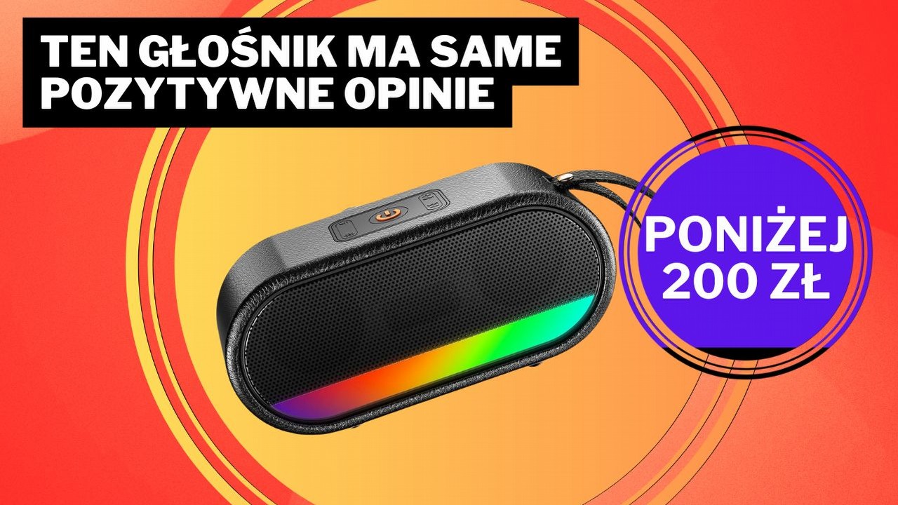 „Klejnot w świecie przenośnych głośników”. To urządzenie podbija Amazona ze średnią ocen 4,9/5, źródło grafiki: Amazon; grafika promocyjna.