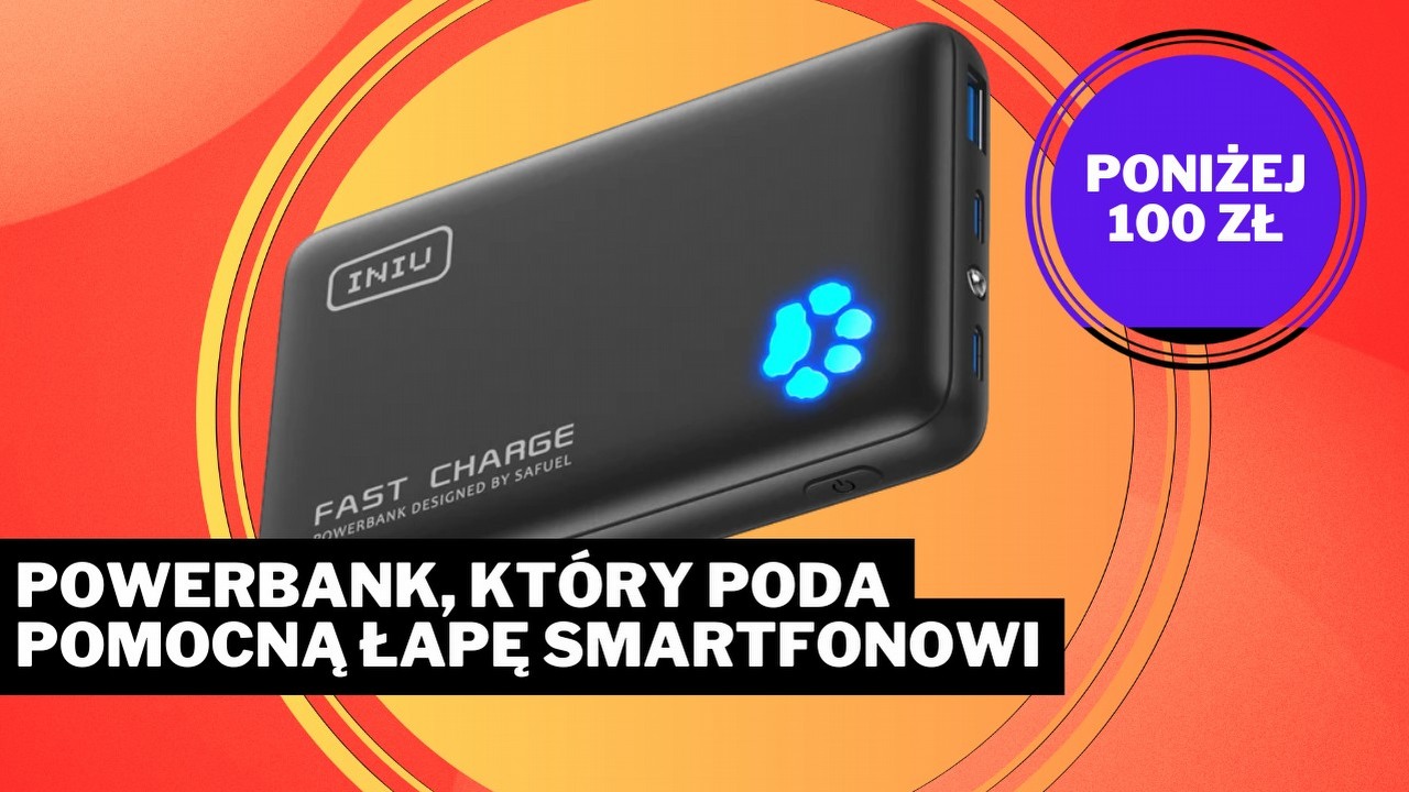 Ten powerbank to najlepszy przyjaciel człowieka! Wyświetlacz w kształcie psiej łapy wygląda uroczo, zobacz sam, źródło grafiki: INIU; materiały promocyjne.
