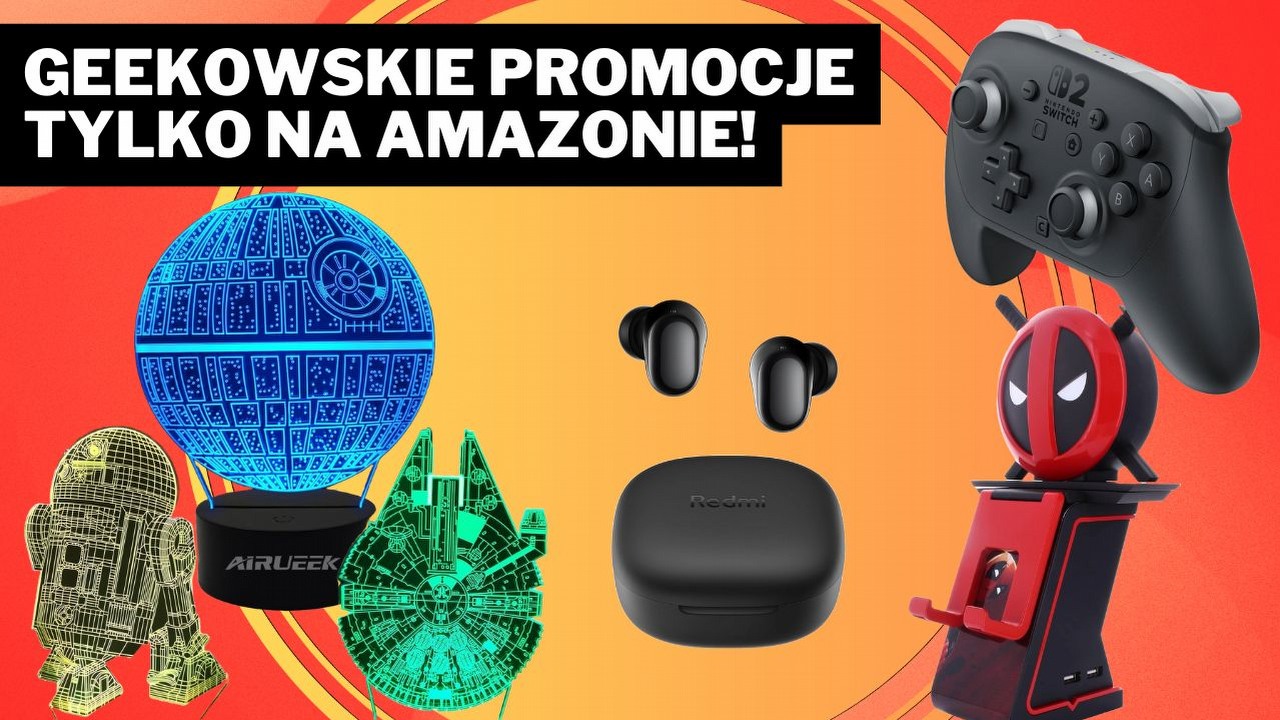 Najlepsze promocje Amazona - dziś z prawdziwymi bajerami! Lampka z Gwiezdnych wojen i kontroler do Switcha 2 wśród kwietniowych okazji, źródło grafiki: Amazon.