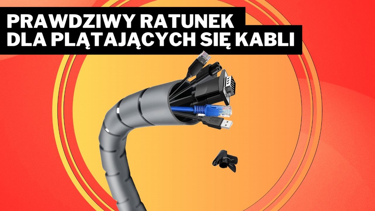 „Kto uwielbia niechlujne kable? Nie ja!”. Z tym etui zrobisz taki porządek na biurku, że bliscy nie uwierzą!, źródło grafiki: Shinfly.