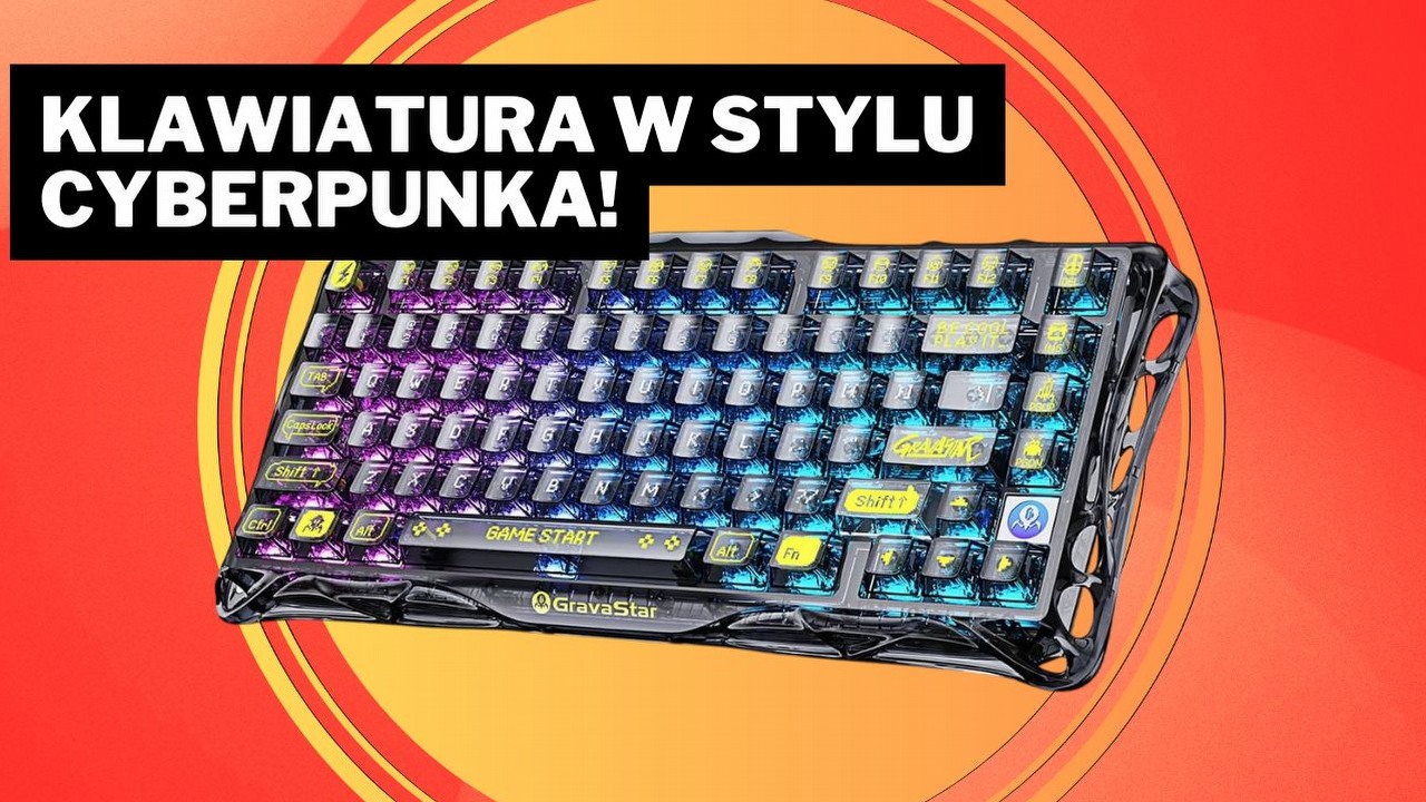 „Uwielbiam jej cyberpunkową estetykę”. Ta futurystyczna klawiatura dla graczy oferuje znacznie więcej niż tylko design, źródło grafiki: GravaStar.