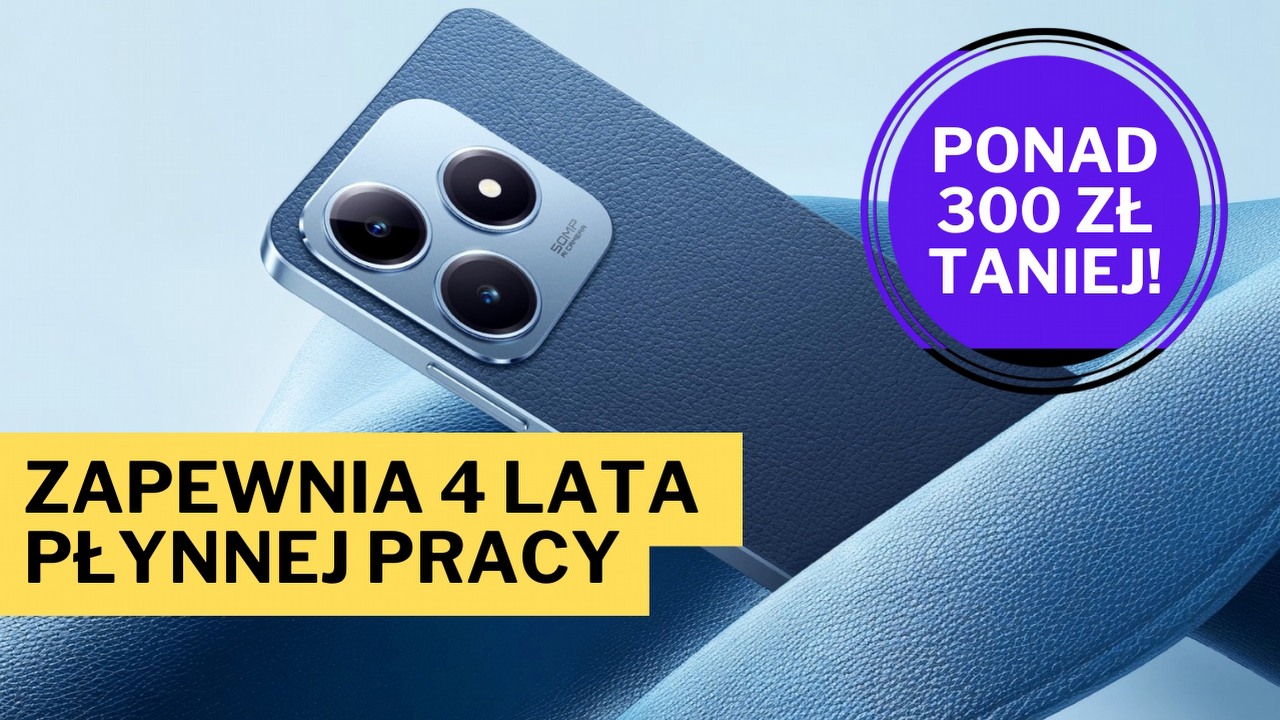 Amazon rozwalił mnie tą ofertą. Ten smartfon wygląda jak iPhone, kosztuje tyle, co Motorola, i ma świetne combo RAM-u i pamięci, źródło grafiki: Realme.