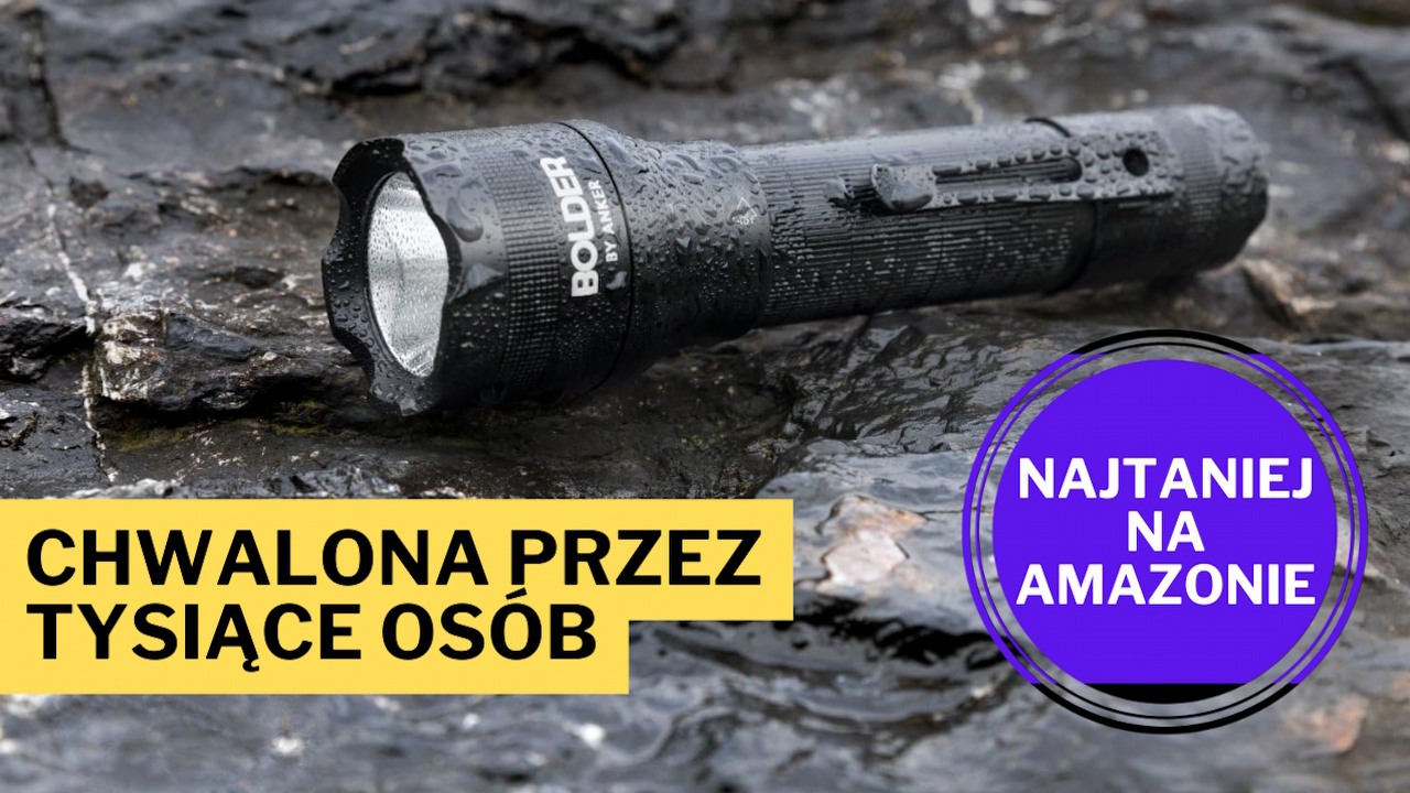 „Najlepsza latarka wszech czasów, jaką dostałem”. Ten hit Amazona z ponad 10 tysiącami opinii chwalą nawet ratownicy medyczni, źródło grafiki: Anker.