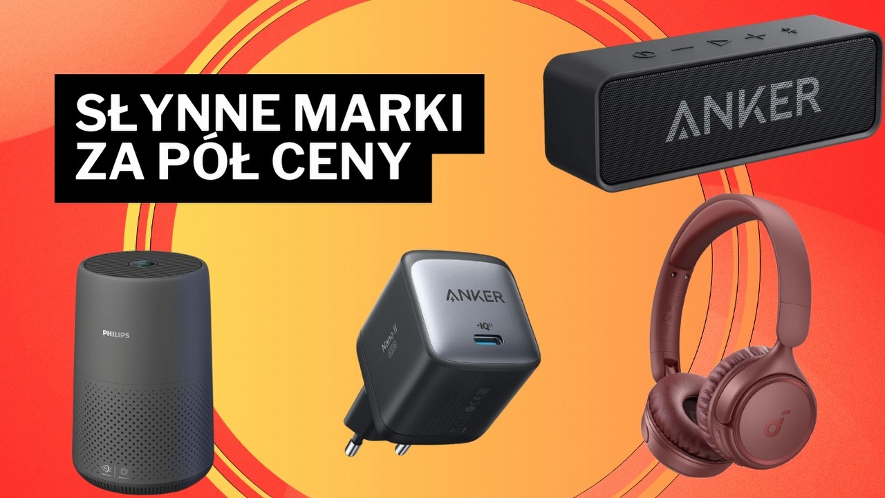 Najlepsze oferty na Amazonie - poznajcie kompaktową ładowarkę Ankera oraz galaktyczny projektor, źródło grafiki: Anker, Philips, Soundcore.