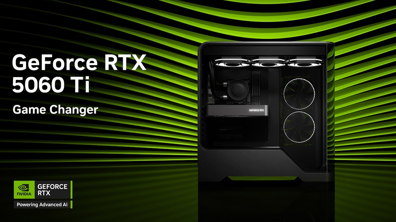 RTX 5060 Ti to dobry układ za uczciwe pieniądze. Przegląd pierwszych recenzji, źródło grafiki: Nvidia..