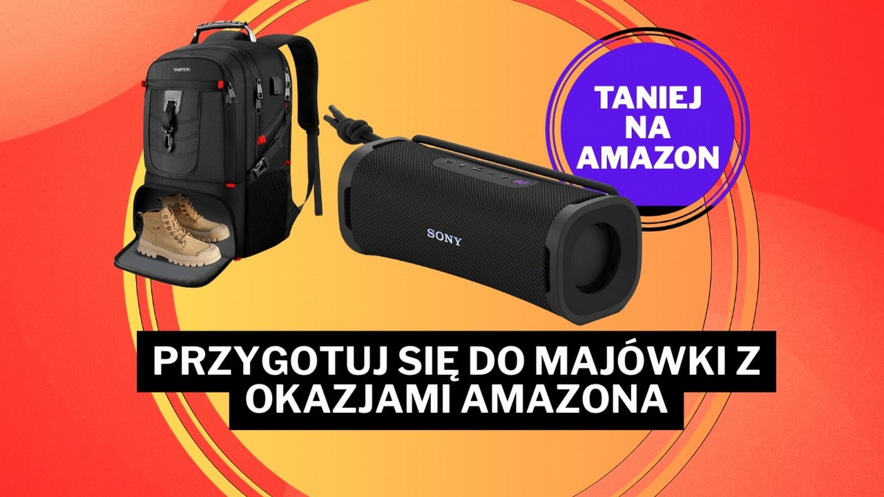 Najlepsze oferty na Amazonie - przygotuj się na majówkę z pojemnym powerbankiem i wysoko ocenianym głośnikiem.