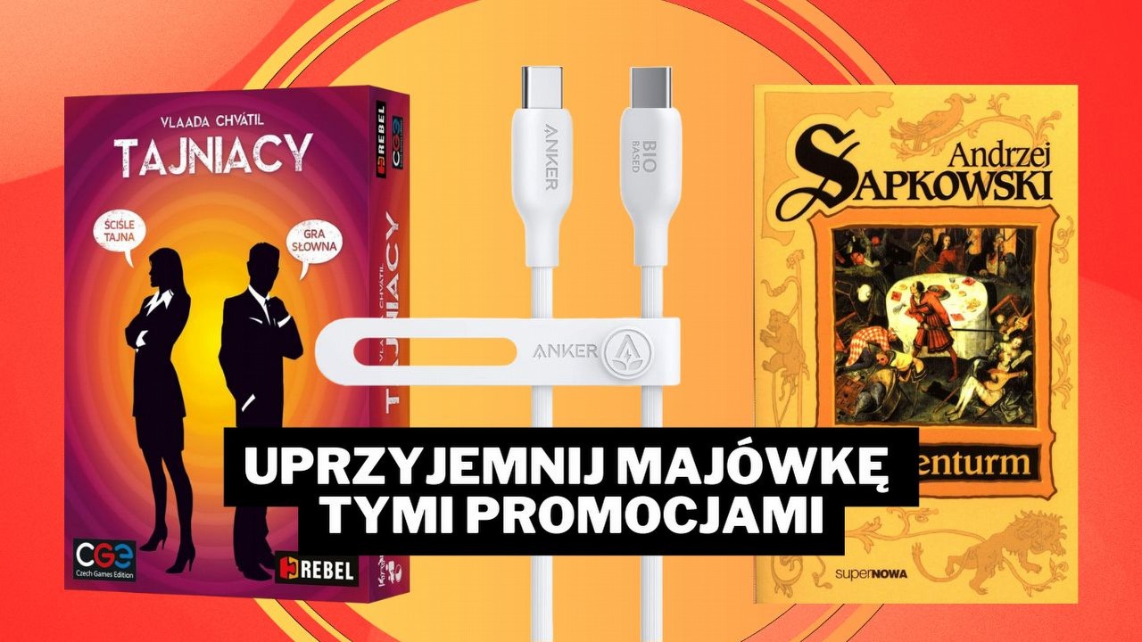 Najlepsze okazje na Amazonie - dziś przeceny sięgają nawet 51%! Możesz kupić potężny kabel Ankera i świetną powieść Sapkowskiego, źródło grafiki: Amazon.pl.