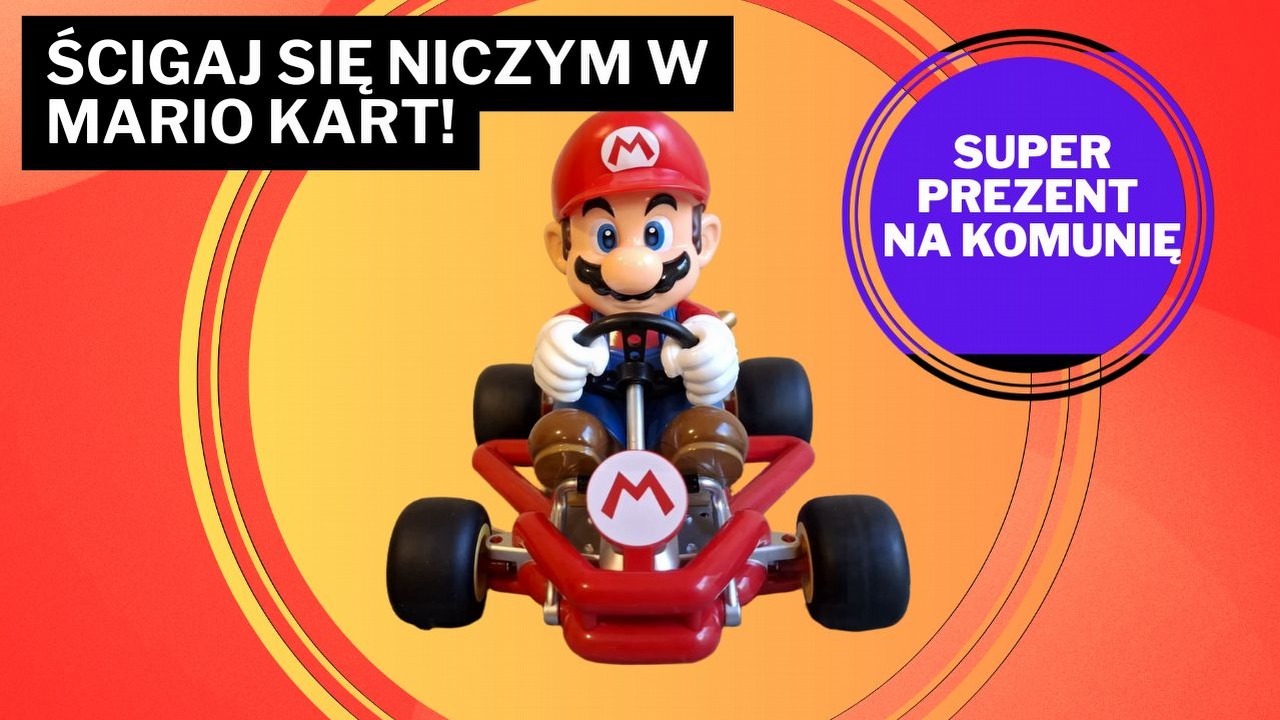 Twój salon zamieni się w tor wyścigowy dzięki niedrogiemu zestawowi Carrera RC Mario Kart Pipe Kart, źródło grafiki: Amazon.