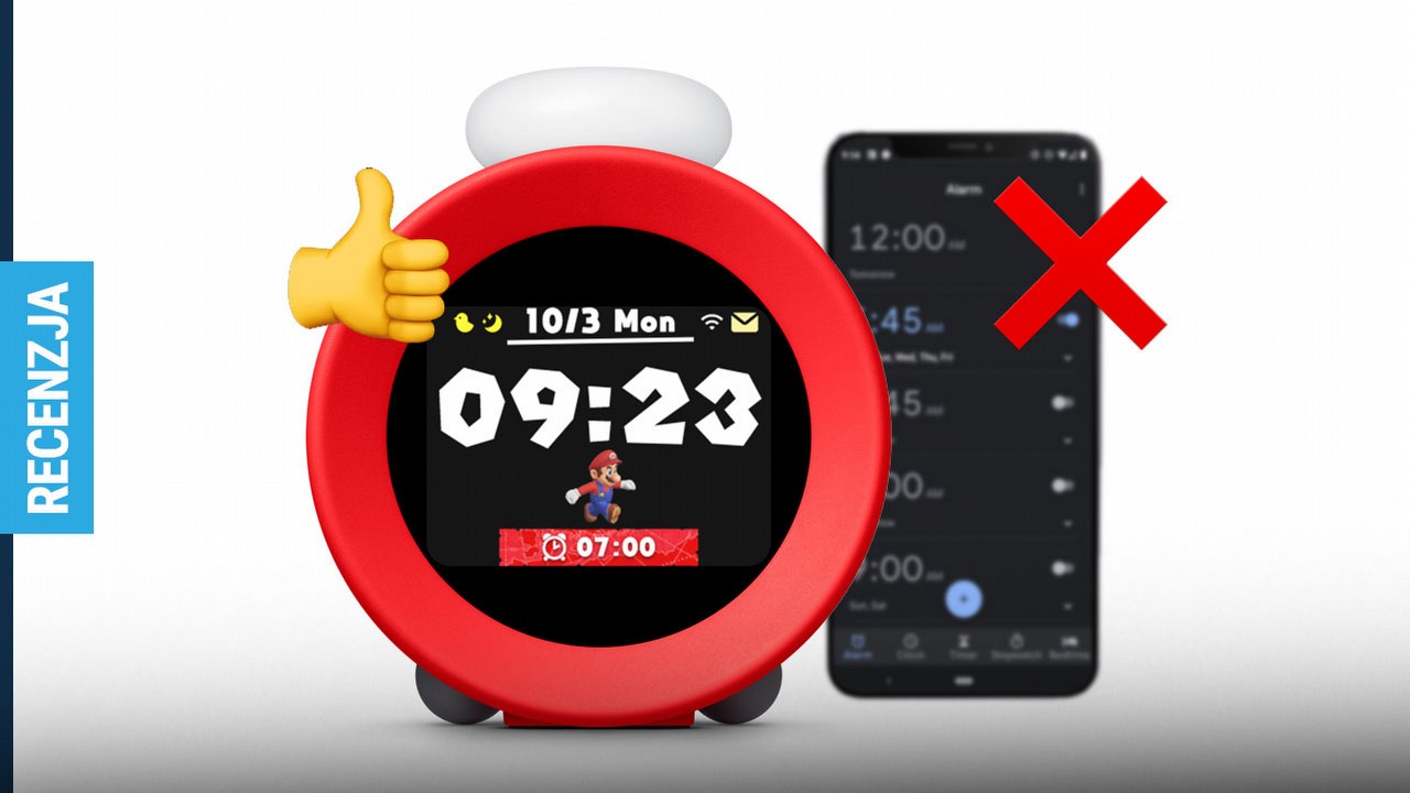 Każdego dnia wąsaty hydraulik budził mnie swoim słodkim głosem. Testujemy Nintendo Sound Clock Alarmo.