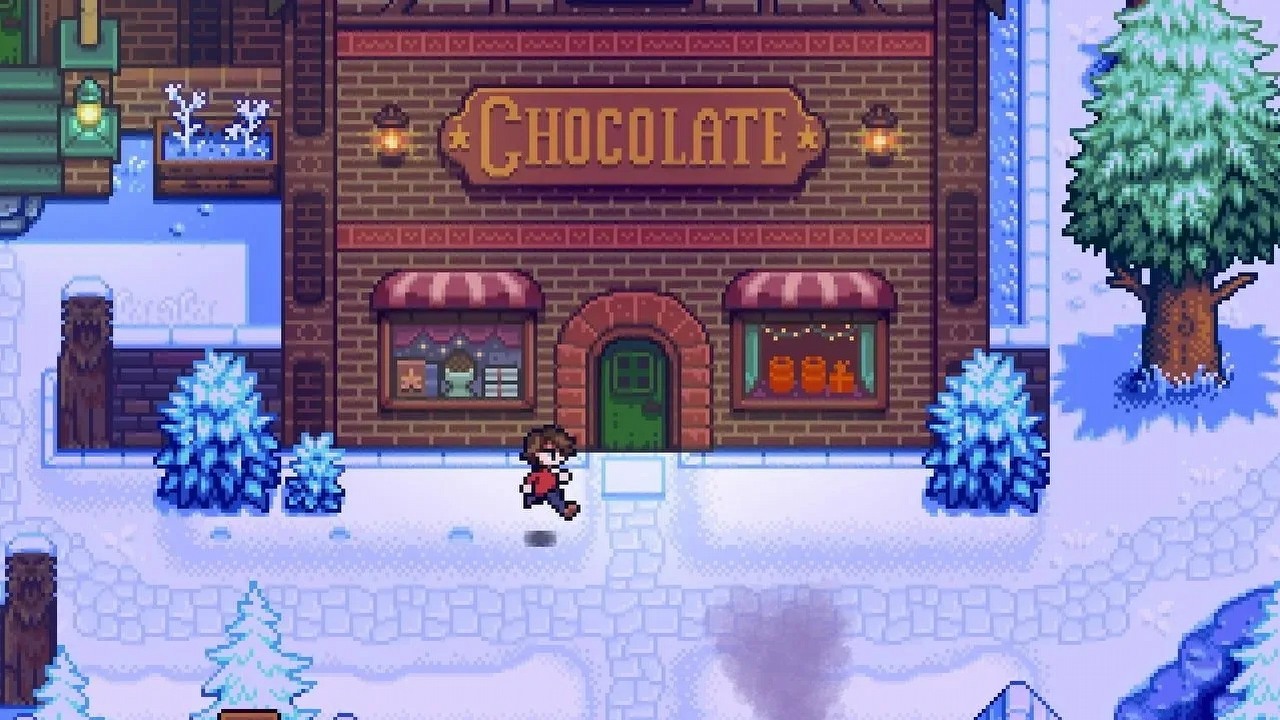 Twórca Stardew Valley obawia się, że „zniszczy zęby całego pokolenia” graczy. Jedzenie czekolady w Haunted Chocolatier może mieć poważne konsekwencje, źródło grafiki: Concerned Ape.