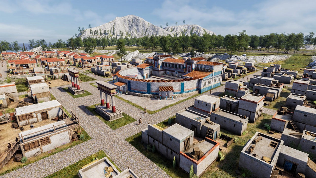 Polski city builder doczekał się oficjalnej premiery. Builders of Greece zostało znacząco rozbudowane i jest dostępne za połowę ceny, źródło grafiki: CreativeForge Games.