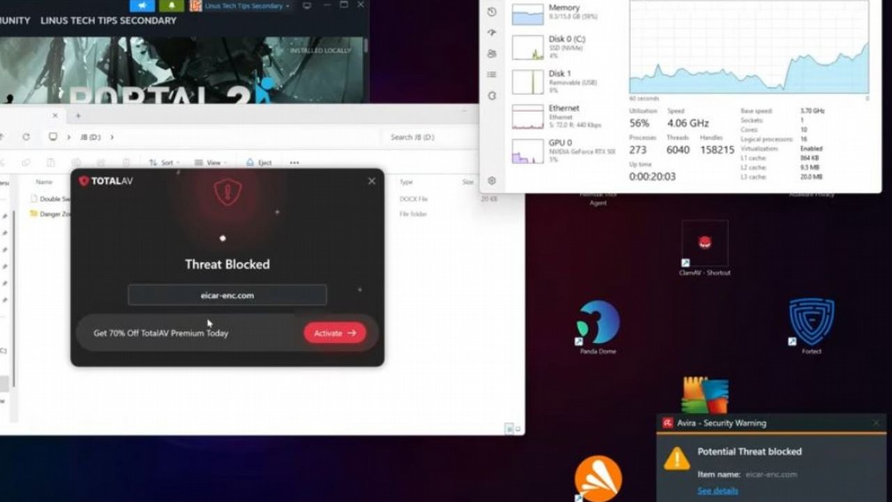 14 antywirusów na jednym komputerze. To zapoczątkowało wojnę między nimi oraz żyłowanie sprzętu do granic możliwości.