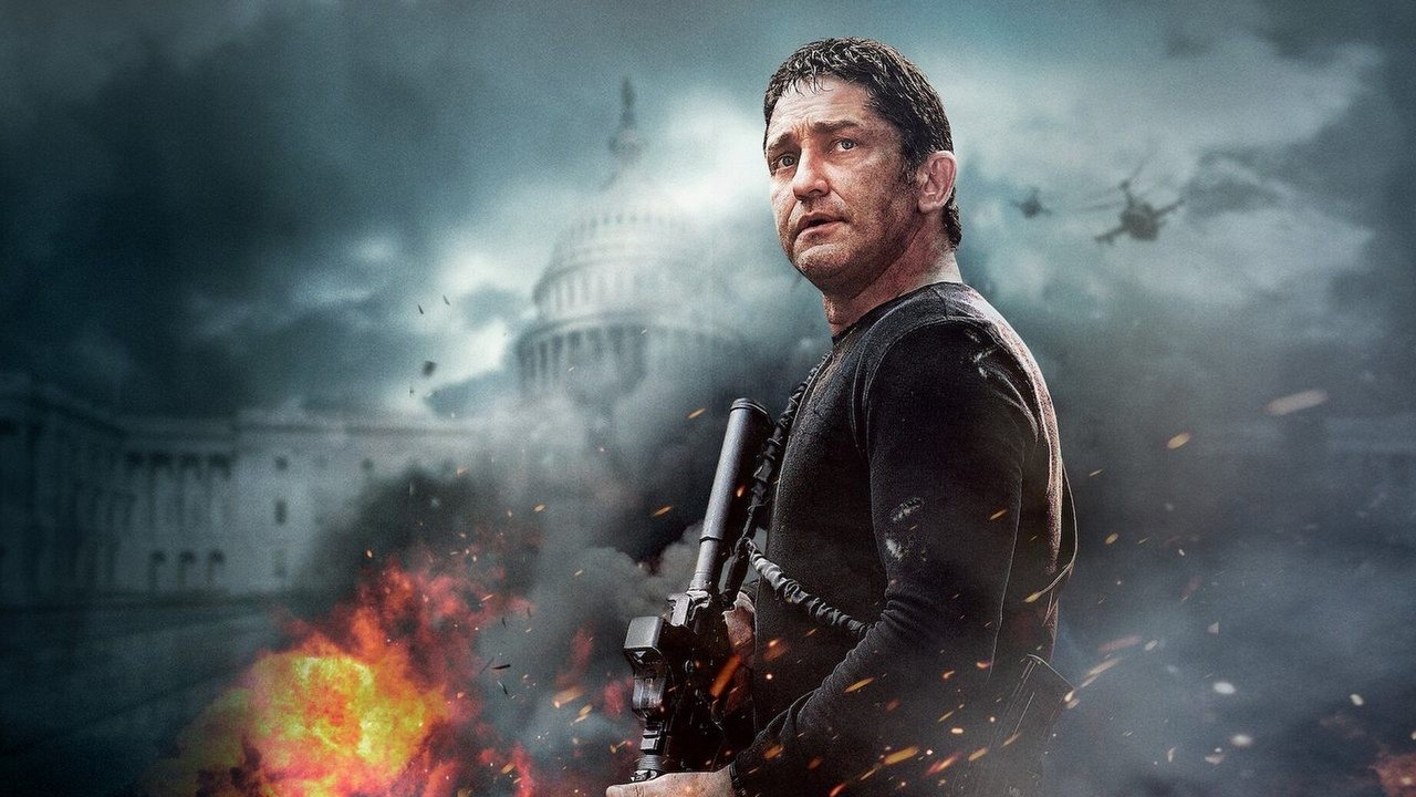 Już za tydzień na Prime Video obejrzysz mocną trylogię akcji Gerarda Butlera. W sensacyjnej serii wysokooktanowych thrillerów gwiazdor stanie W ogniu walki, źródło grafiki: Świat w ogniu, Ric Roman Waugh, Millennium Films, 2019.