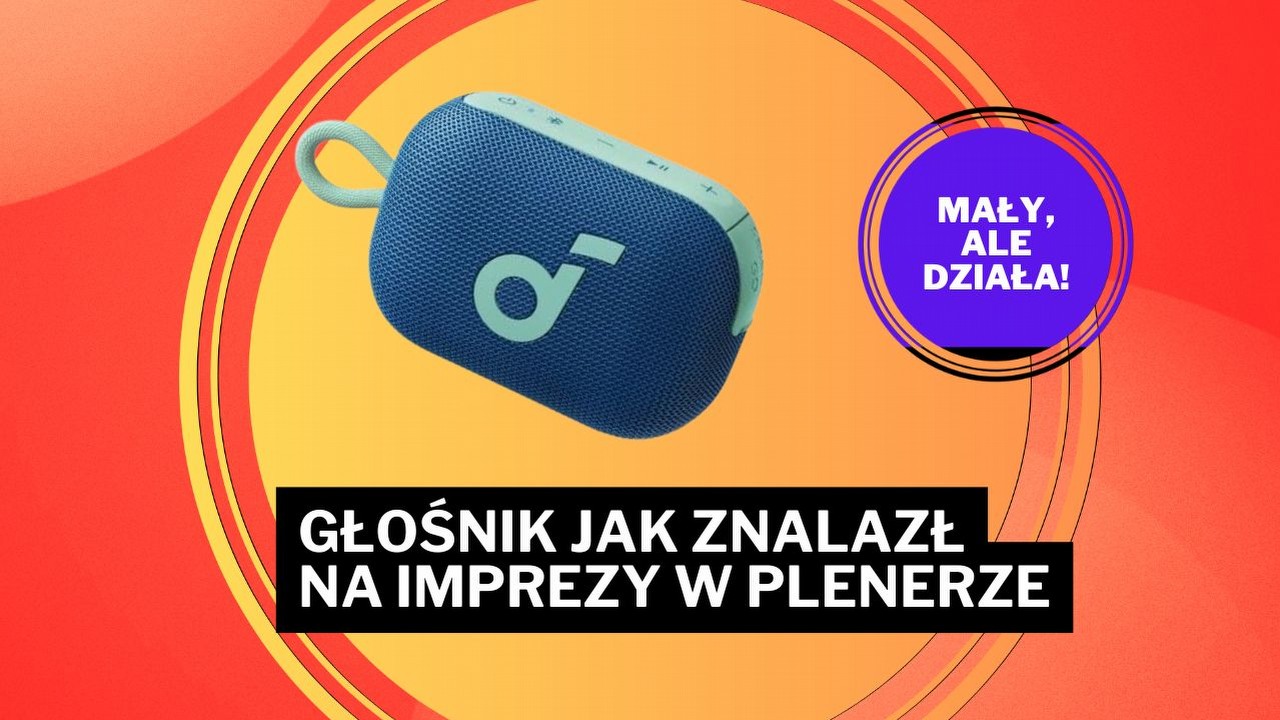 Ten głośnik Ankera udowadnia, że rozmiar nie ma znaczenia. Teraz kupisz go ponad 40% taniej, źródło grafiki: Anker.