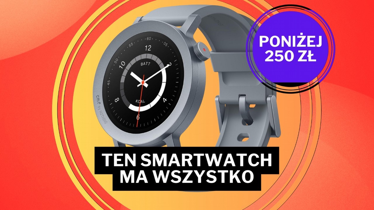 Amazon oferuje „prawdziwy klejnot”. Ten smartwatch wyszedł spod ręki twórców kultowego smartfona, źródło grafiki: Nothing; materiały promocyjne.
