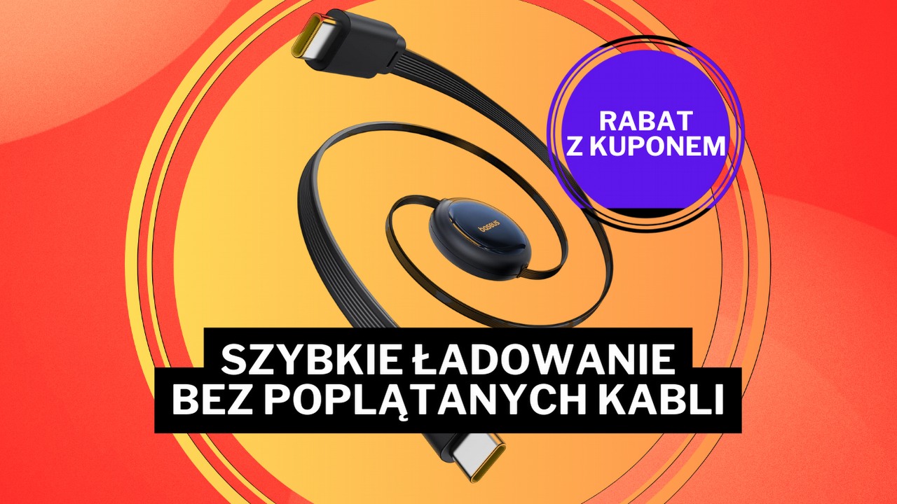 Ten kabel ma moc 100 W i nigdy się nie poplącze. Amazon ma na niego zacny kupon rabatowy, źródło grafiki: Baseus; materiały promocyjne.