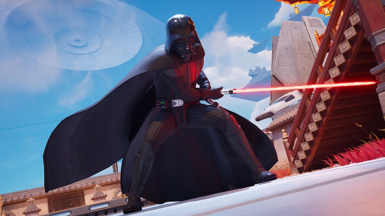 Przeklinający jak szewc Darth Vader z Gwiezdnych wojen wzbudził duże kontrowersje wśród graczy Fortnite. Epic Game musiało szybko zareagować, źródło grafiki: Epic Games.