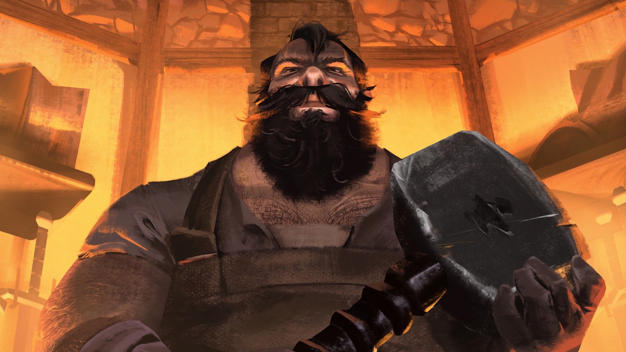 Nowa średniowieczna strategia o budowaniu ze stajni wydawcy Manor Lords pozwala pójść w ślady Benneta z Gothica 2. Spory sukces Blacksmith Master na Steam, źródło grafiki: Hooded Horse..