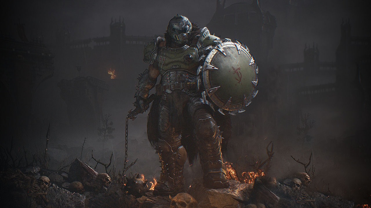 Start Doom: The Dark Ages na Steam nie umywa się do tego, jak poczynały sobie tuż po premierze Doom i Doom Eternal. Przyczyn może być kilka, źródło grafiki: id Software / Bethesda Softworks..