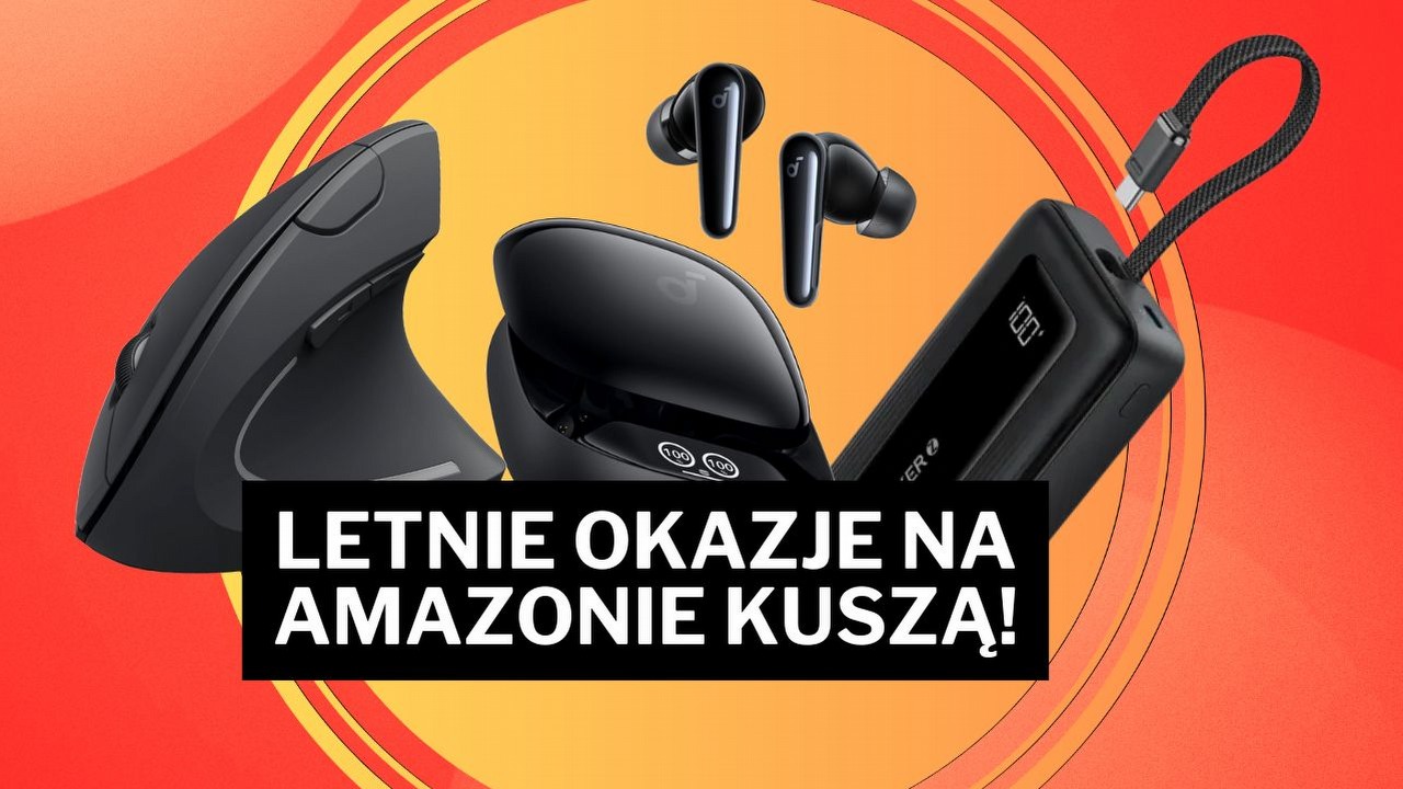 Z Letnimi Okazjami na Amazonie przygotujesz się na każdą podróż - pojemny powerbank i świetne słuchawki czekają, źródło grafiki: Amazon.pl.