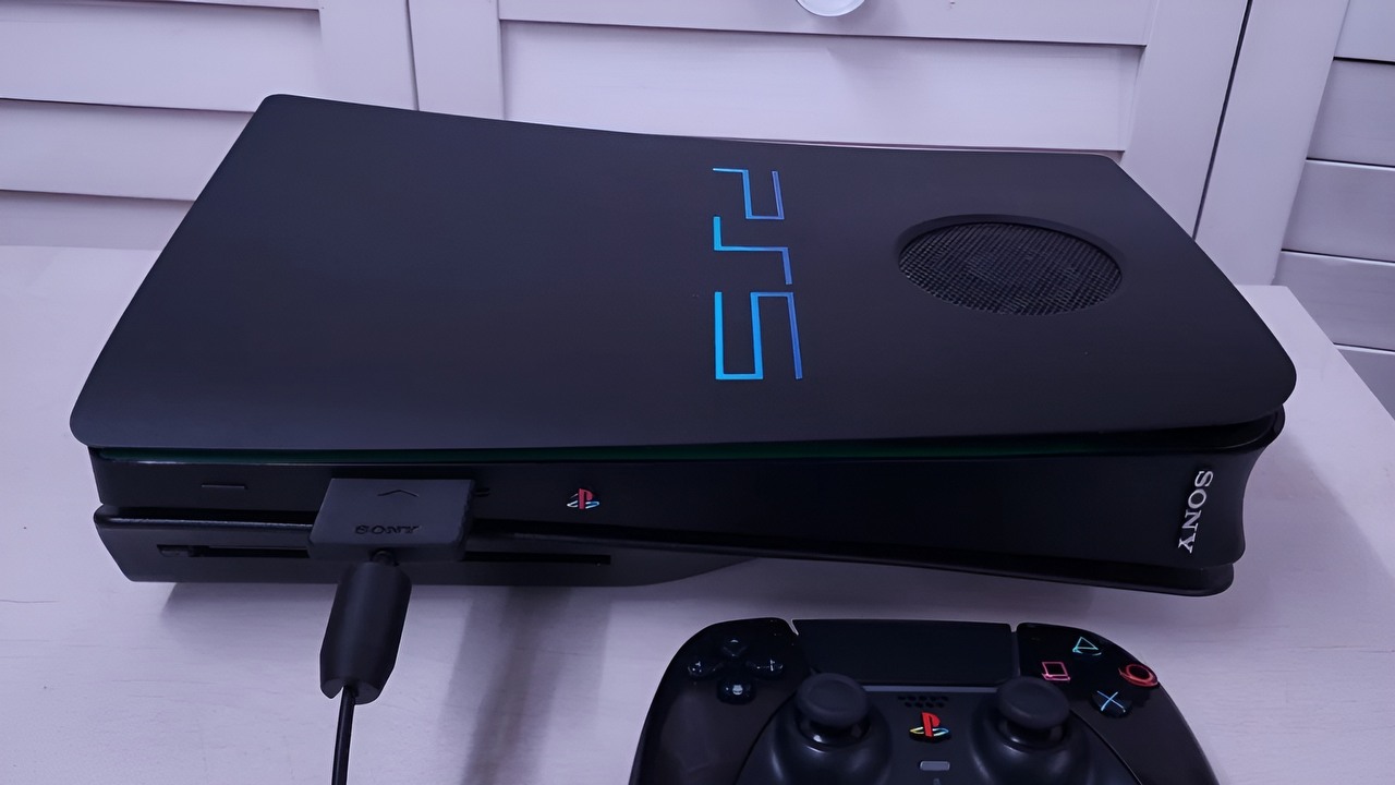 Gracz zamienił PS5 w kultowe PS2. „Sony! Zatrudnijcie tego człowieka do projektu PS6”, źródło grafiki: Gokeez/Reddit.com.