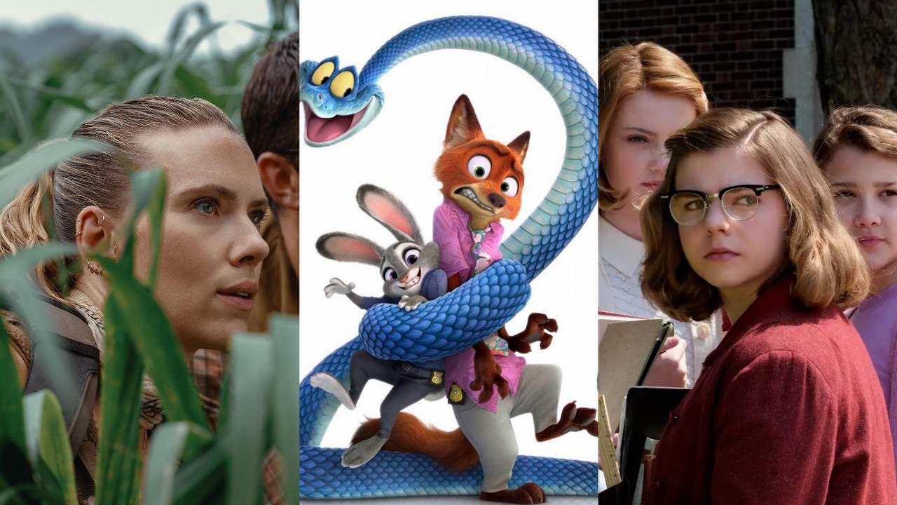 Wysyp nowych zwiastunów zapowiada emocjonującą drugą połowę 2025 roku w kinie i streamingu. Nadchodzą Zwierzogród 2, To: Witajcie w Derry i Jurassic World: Rebirth, źródło grafiki: Podpis: Jurassic World: Odrodzenie, Gareth Edwards, Universal Pictures, 2025 / Zootopia 2, Walt Disney Pictures, 2025 / To: Witajcie w Derry, HBO, 2025.