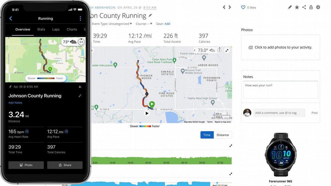 Garmin - dlaczego nie pokazuje mapy w aktywnościach i jak wgrać do niego plik GPX? Odpowiadamy, źródło grafiki: Garmin.