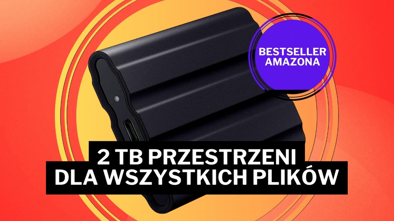 Amazon ma nowy hitowy bestseller. Przenośny dysk Samsunga ma pojemność 2 TB i jest odporny na wodę oraz kurz, źródło grafiki: Samsung; materiały promocyjne.