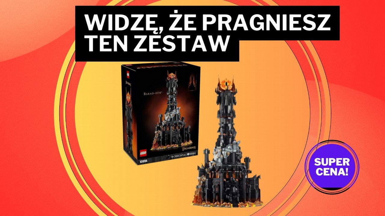 WYBITNE LEGO w najniższej cenie. Amazon z obniżką o prawie 500 zł kradnie serca fanów LOTR tym genialnym zestawem, źródło grafiki: Amazon.