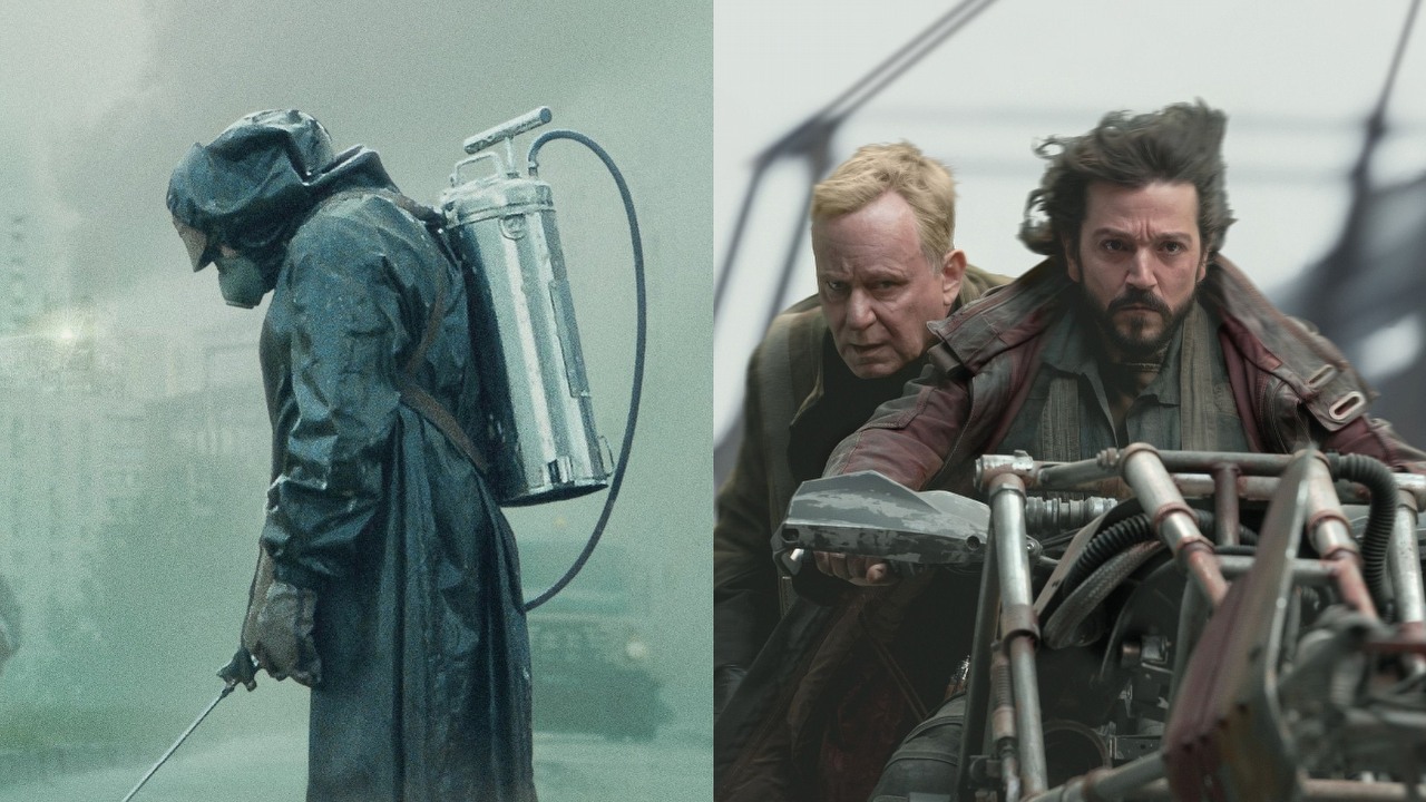 Trzynastu aktorów z Czarnobyla HBO pojawiło się w Andorze. Te seriale łączy więcej niż tylko sukces wśród widzów, źródło grafiki: Czarnobyl, Craig Mazin, HBO, 2019 / Andor, Tony Gilroy, Disney+, 2025.