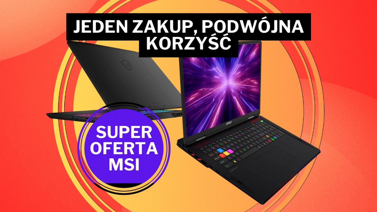 MSI rozdaje pieniądze za zakup laptopa - taka promocja nie trafia się często!, źródło grafiki: MSI.
