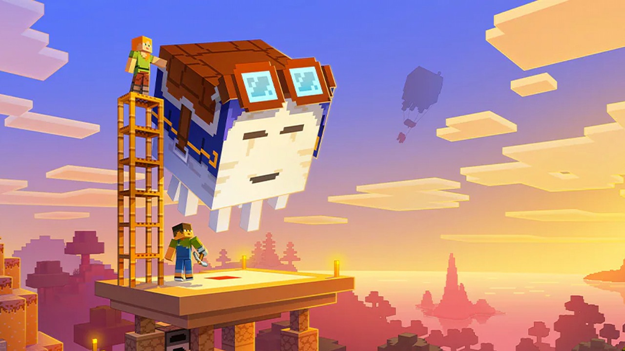 Minecraft dostał szumnie zapowiadaną aktualizację Chase the Skies i graficzne odświeżenie Vibrant Visuals, źródło grafiki: Microsoft..