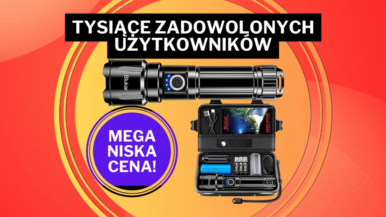 „Jedna z najlepszych” - ta latarka to absolutny hit Amazona. W tej cenie trudno znaleźć coś lepszego, źródło grafiki: Blukar.