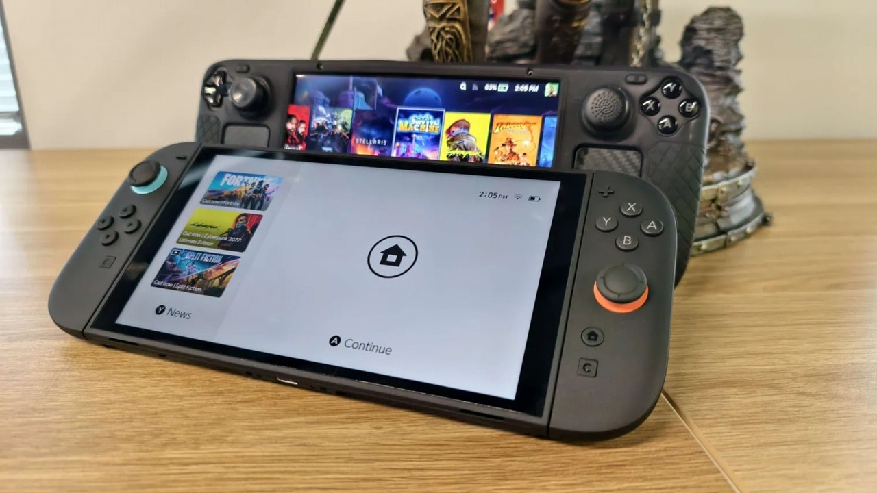 Nintendo Switch 2 vs Steam Deck OLED. Porównujemy handheldy, źródło grafiki: własne.