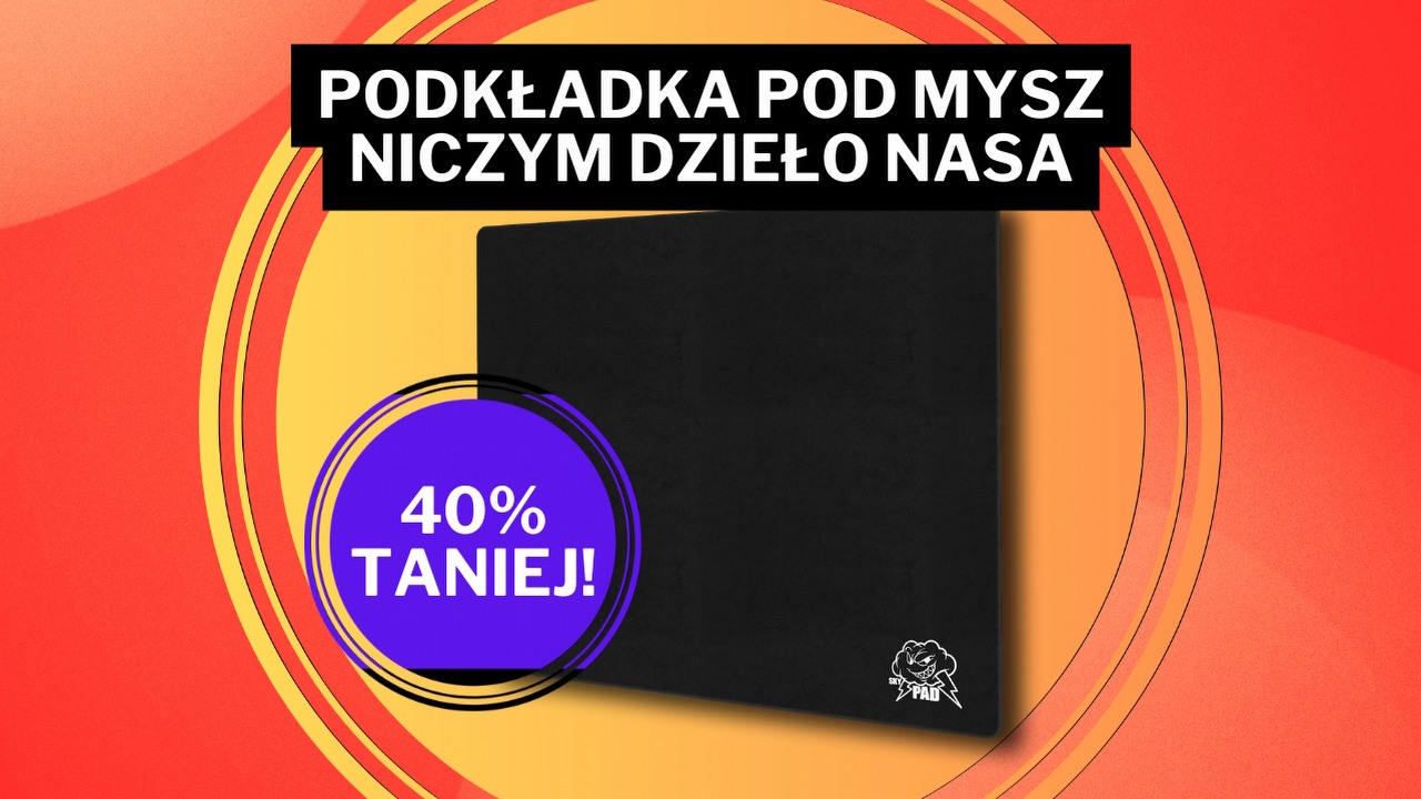 „Najlepsza podkładka pod mysz na świecie”. Nietypowa konstrukcja sprawi, że myszka będzie poruszać się „jak po maśle”, źródło grafiki: SkyPAD.