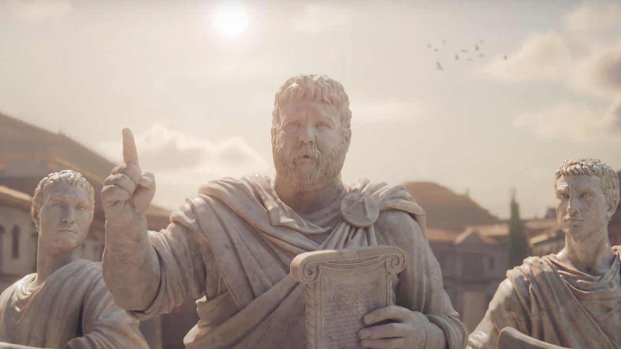 Anno 117: Pax Romana wreszcie z datą premiery. Wyśpiewały ją rzymskie posągi na nowym zwiastunie, źródło grafiki: Ubisoft..