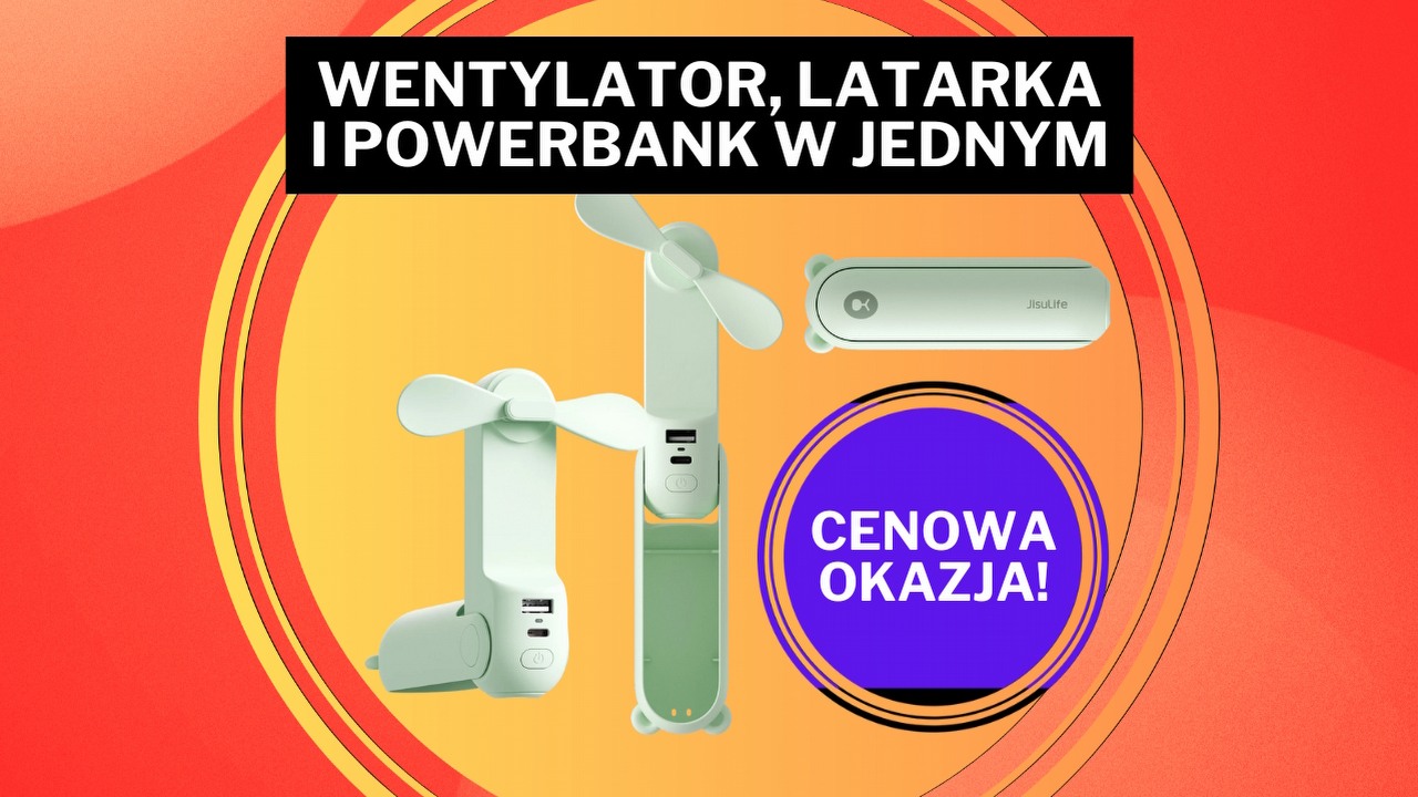 „Najlepiej wydane pieniądze w moim życiu” - ten przenośny wentylator może być hitem wakacji 2025, źródło grafiki: JISULIFE.
