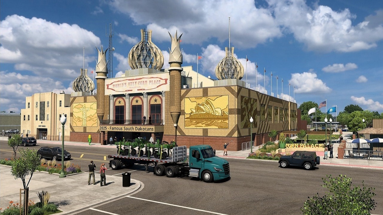 Symulator ciężarówki zabierze nas w nowe rejony. Kultowe drogi stanu słynącego z Mount Rushmore wkrótce staną otworem przed graczami ATS, źródło grafiki: SCS Software.