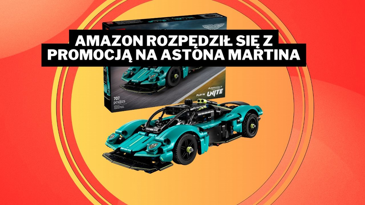 W końcu stać mnie na Astona Martina. Klockowy egzemplarz kupisz na Amazonie taniej niż w oficjalnym sklepie LEGO, źródło grafiki: LEGO.