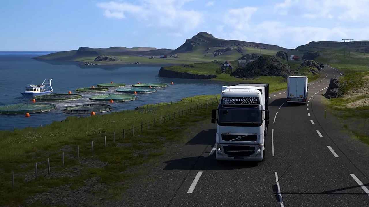 Popularny symulator ciężarówki skręca w nieoczekiwanym kierunku. Fanów ETS2 dziwi brak śniegu na Islandii, ale wyjaśnienie jest dziecinnie proste, źródło grafiki: SCS Software.