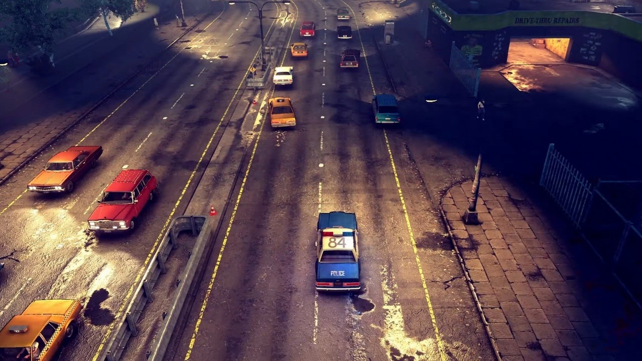 Przypominająca klasyczne GTA policyjna gra akcji z otwartym światem pozwoli zostawić partnera w domu i samemu wymierzać prawo w The Precinct, źródło grafiki: Fallen Tree Games.