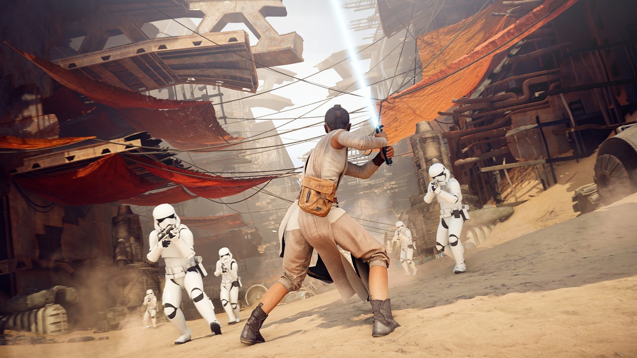 Najnowsza duża strzelanka z uniwersum Gwiezdnych wojen nieustannie bije rekordy, a fakt, że kosztuje mniej niż 14 złotych, wielce przyczynił się do jej nowego sukcesu, źródło grafiki: EA DICE.