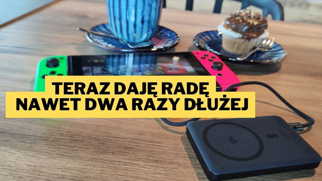 Ten powerbank naprawił największy błąd Switcha. Już nie pamiętam, kiedy konsola Nintendo ostatni raz mi się rozładowała.