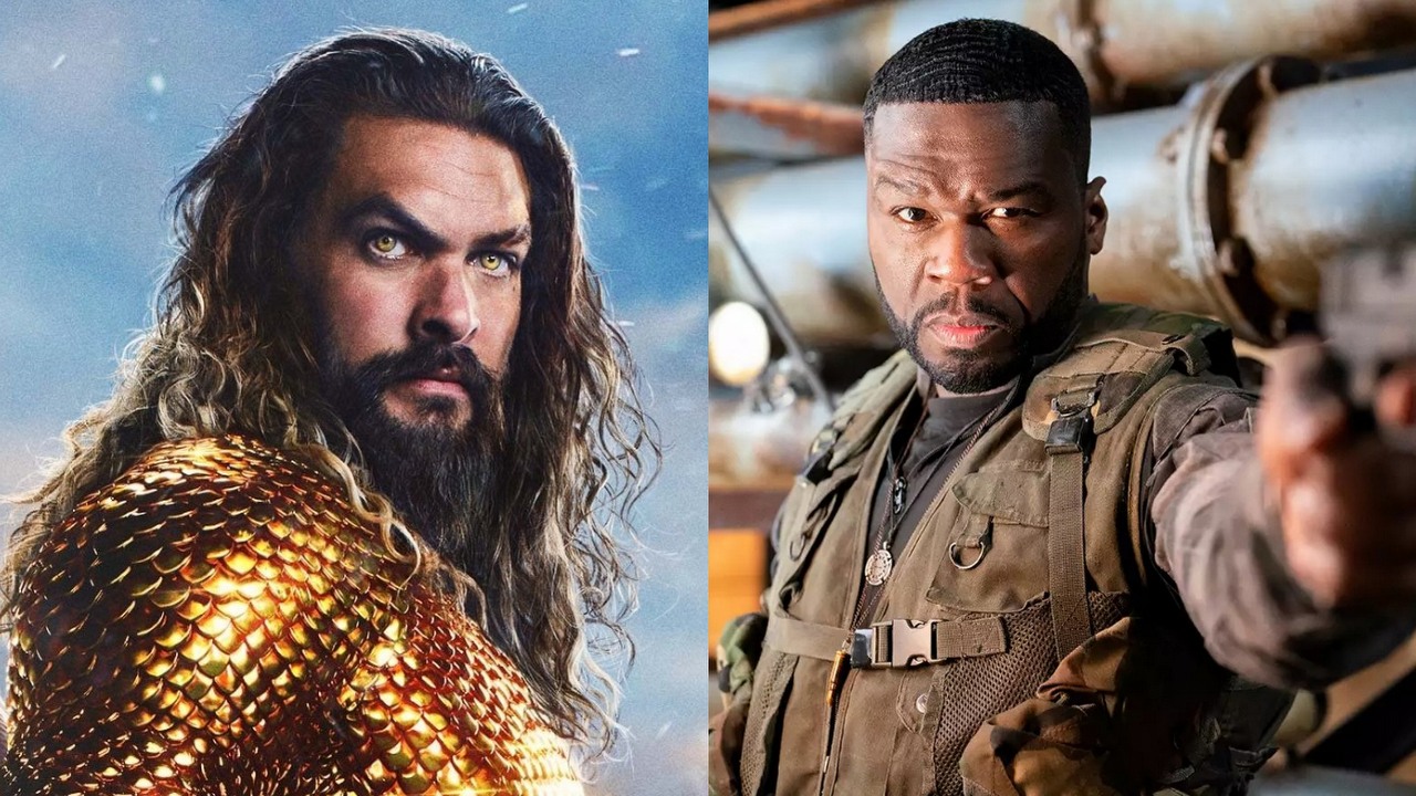 Obsada aktorskiej adaptacji Street Fightera rośnie w siłę. 50 Cent i Jason Momoa gwiazdami nadchodzącej ekranizacji popularnej bijatyki, źródło grafiki: Aquaman i Zaginione Królestwo, James Wan, DC, 2023 / Niezniszczalni 4, Scott Waugh, Campbell Grobman Films, 2023.